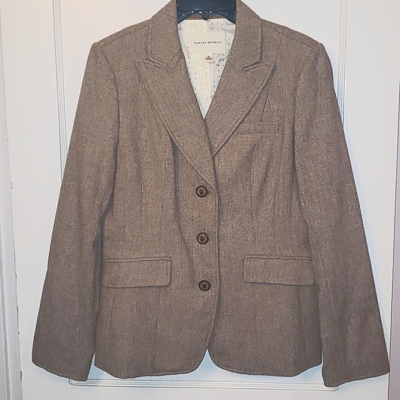 🍂💼👖🥿👜Banana Republic Suit Jacket sz 10 - Picture 15 of 15